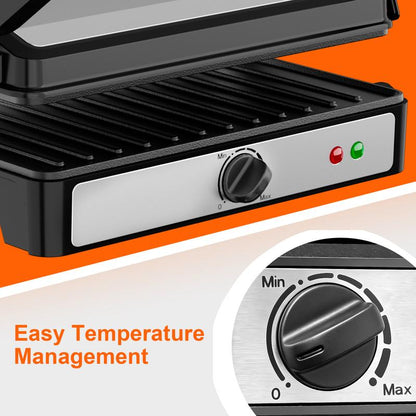 CenterLife Press Grill Pro | 3-in-1 Sandwich, Waffle & Panini Maker with Snap-Out Plates
