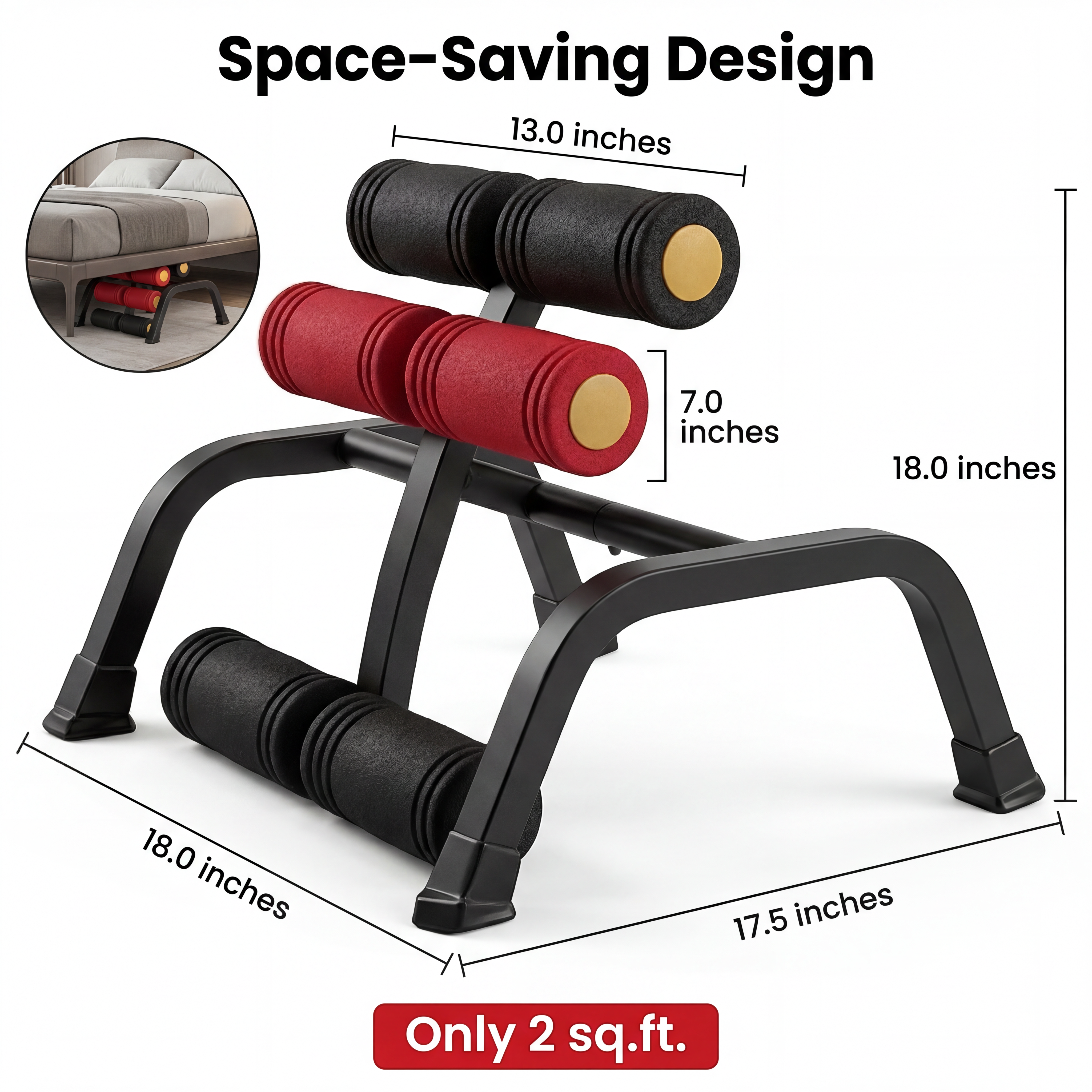 Center. FlexBridge™ 3-Stage Back Stretch Bench