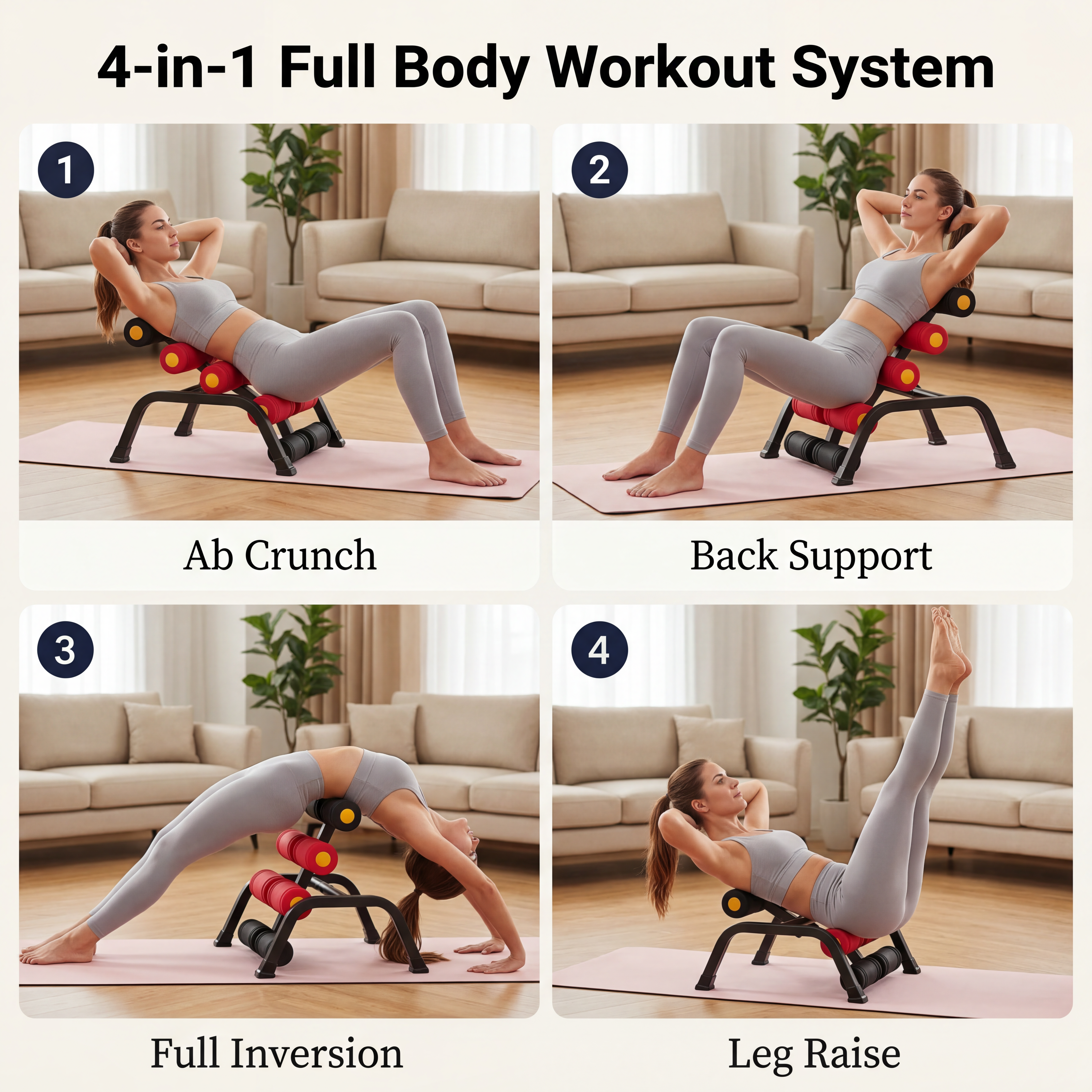 Center. FlexBridge™ 3-Stage Back Stretch Bench