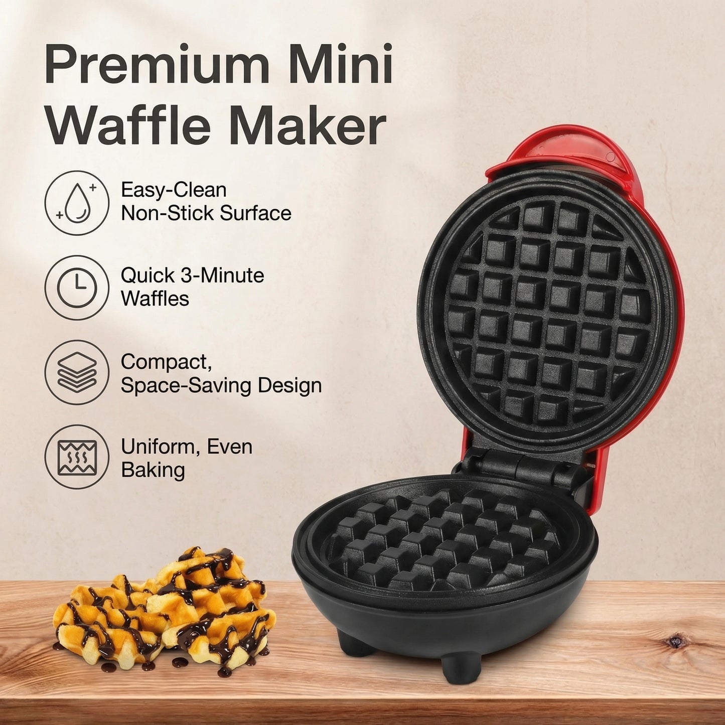 Mini Chaffle & Waffle Maker